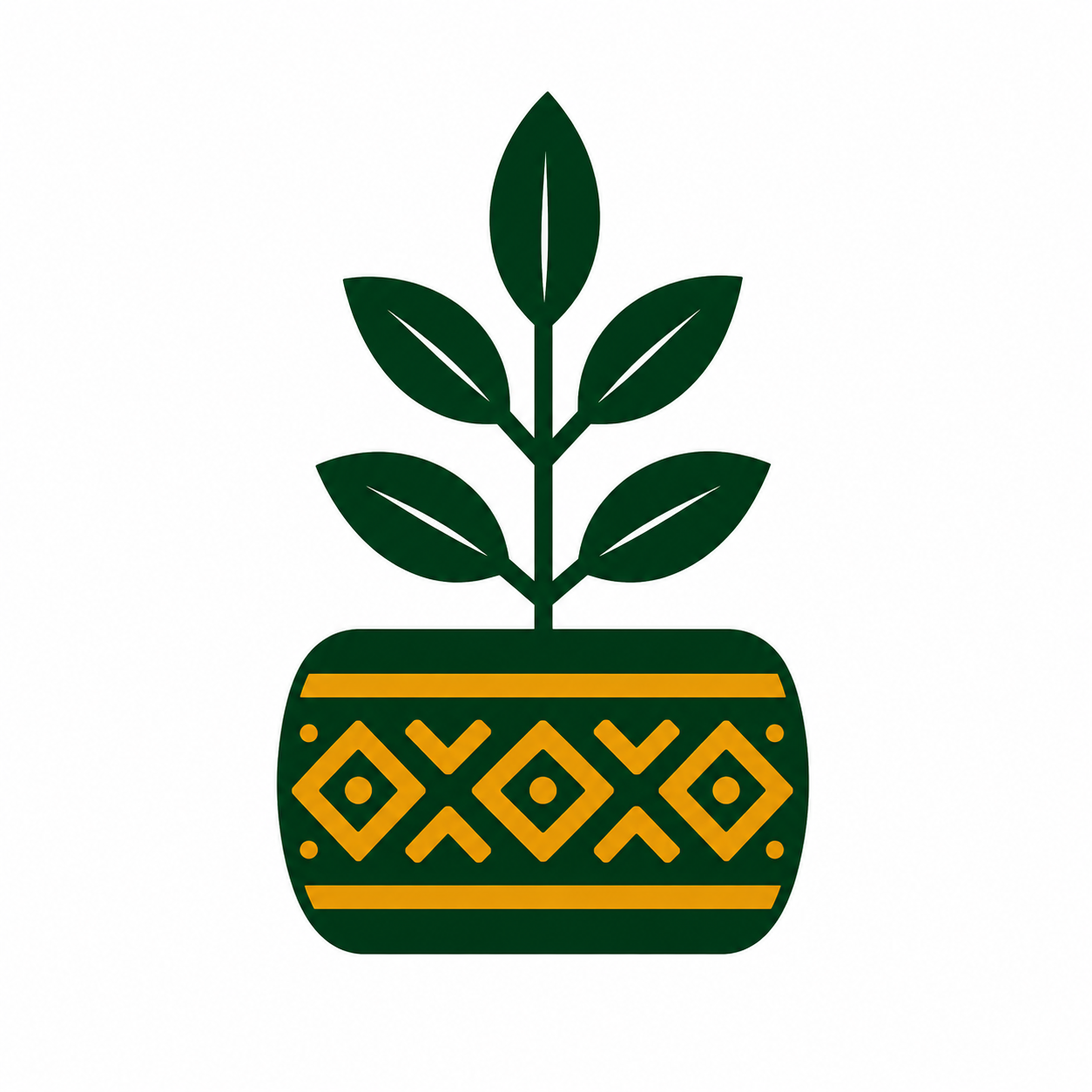 Banchi plant brand mark representing steady financial growth